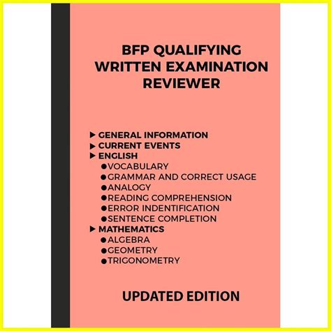BFP QUALIFYING WRITTEN EXAM REVIEWER (2024 Edition).
